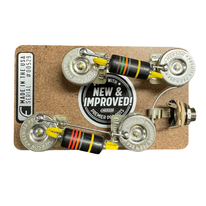 Emerson Custom Les Paul Prewired Kit Premier Pro Short Shaft Pots LP-BB-SHORT-PREMIER