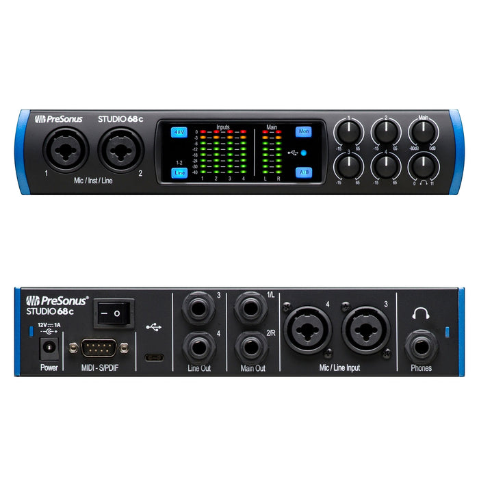 PreSonus Studio 68c (4) XMAX Analog Mic Preamps 2777700405
