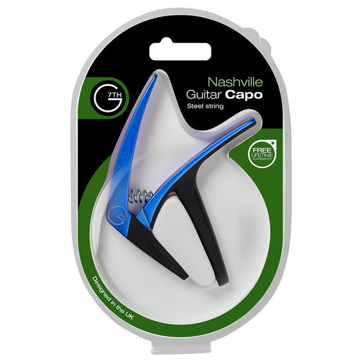 G7th Nashville Lightweight Spring-Loaded Steel String Capo Blue