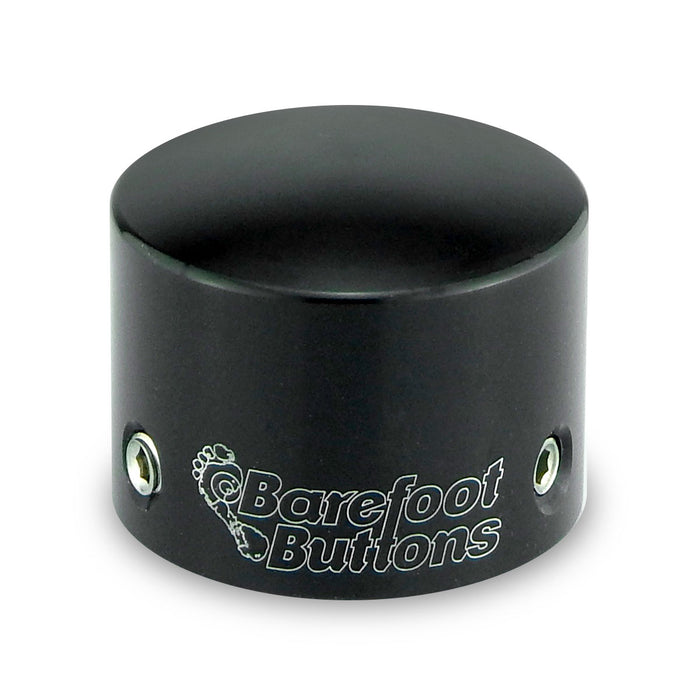 Barefoot Buttons Version 1 Tallboy Black (3/8" 10mm 3PDT Switches)
