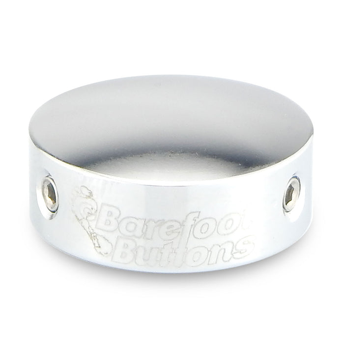 Barefoot Buttons Version 2 SPST (5/16″ 8.5mm bore) Silver