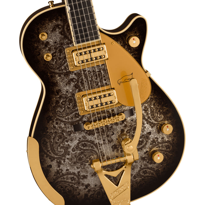 Gretsch G6134TG Limited Edition Black Paisley Penguin Bigsby Ebony Fingerboard 2400549886
