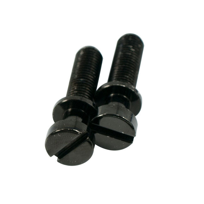 Kluson USA Long 0.938" Steel Stop Tailpiece Stud Set USA Thread Black KSTPSS938-B