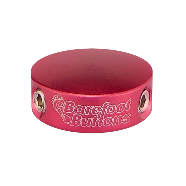 Barefoot Buttons Version 1 (3/8" 10mm 3PDT Switches) Mini Red
