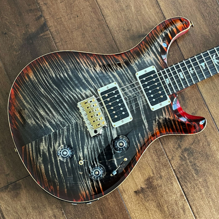 PRS Custom 24 Piezo Charcoal Cherry Burst Hybrid Package 10-Top 0360465