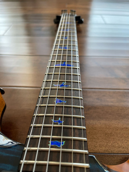 PRS Private Stock Hollowbody II Piezo Macassar Ebony Neck Sub Zero Glow 0361266