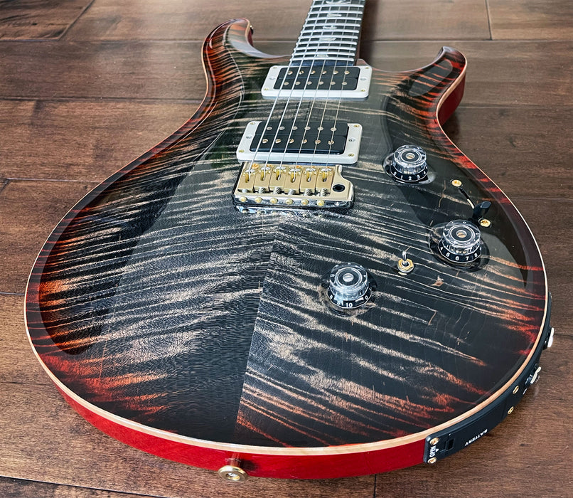 PRS Custom 24 Piezo Charcoal Cherry Burst Hybrid Package 10-Top 0360465