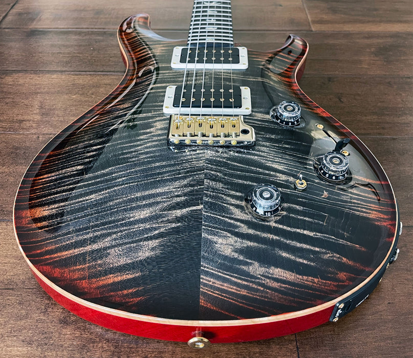 PRS Custom 24 Piezo Charcoal Cherry Burst Hybrid Package 10-Top 0360465