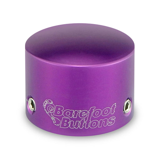 Barefoot Buttons Version 1 Tallboy Purple (3/8" 10mm 3PDT Switches)