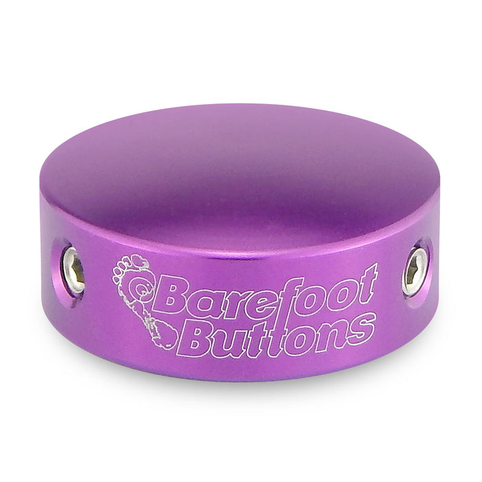 Barefoot Buttons Version 1 Standard (3/8" 10mm 3PDT Switches) Purple