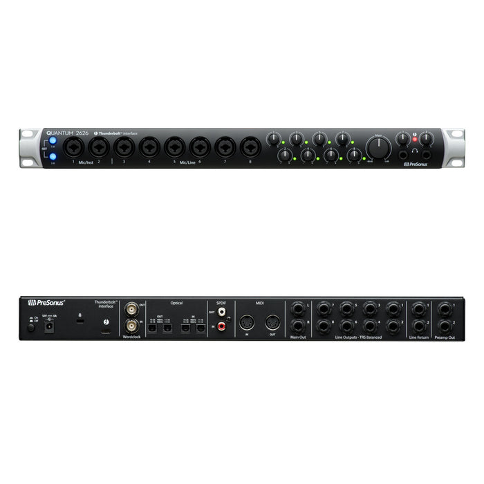 PreSonus Quantum 2626 Thunderbolt 3 Ultra-Low-Latency 2777600102