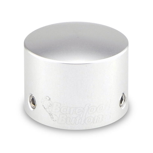 Barefoot Buttons Version 1 Tallboy Silver (3/8" 10mm 3PDT Switches)