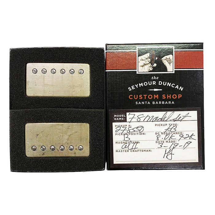 Seymour Duncan Custom Shop ’78 Model 52mm Trembucker Pickup Set Aged Nickel