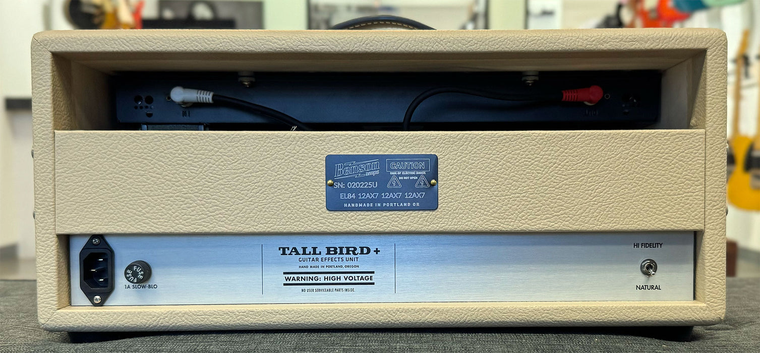 Benson Amps Tall Bird Plus Tube Driven Spring Reverb & Optical Tremolo Blonde