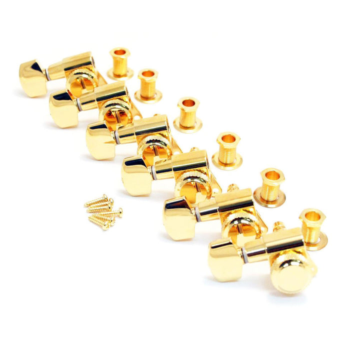 Schaller M6 6-in-line 10mm Gold Locking Tuners TK-0974-002