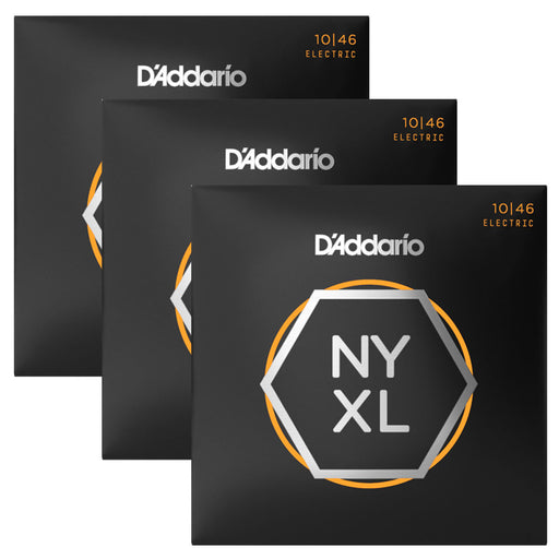3-Pack D'Addario NYXL 10-46 Regular Light Set NYXL1046