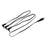 Cioks 1533 3-way Daisy Chain Flex Cable (3) 5,5/2,1mm Center Negative DC plugs