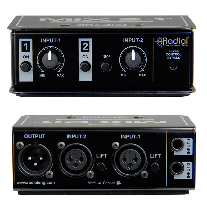 Radial Mix 2:1 Two-Channel Summing Mixer