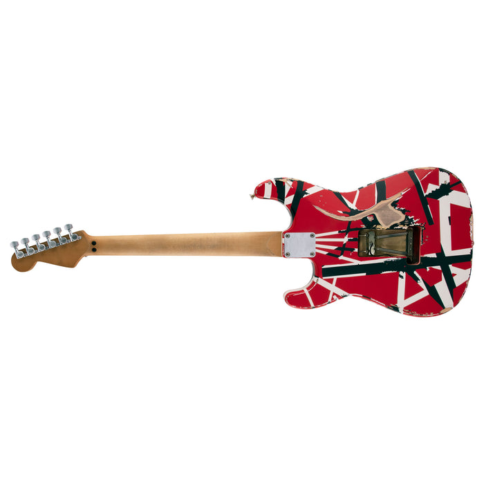 EVH Striped Series Frankie Red/White/Black Relic Electric Guitar 5107900503