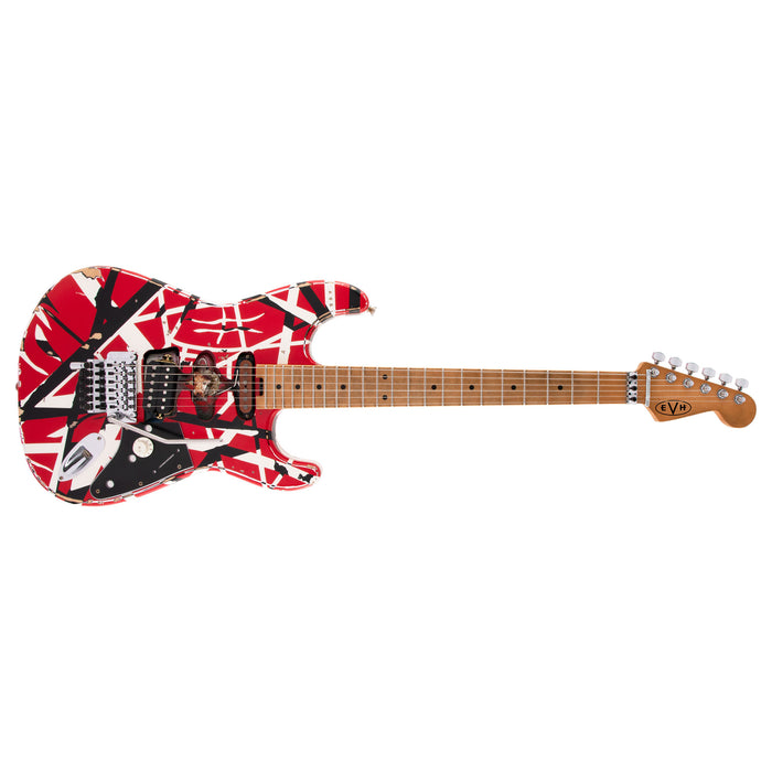 EVH Striped Series Frankie Red/White/Black Relic Electric Guitar 5107900503
