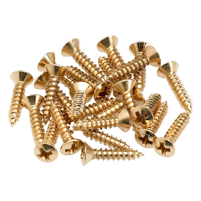 Fender Gold Pickguard & Control Plate Mounting Screws (24) 0994924000