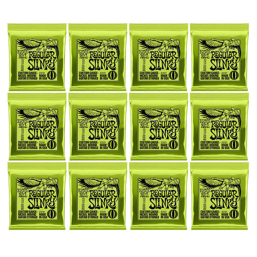 12-Pack Ernie Ball 2221 Regular Slinky Nickel Wound Guitar Strings (10-46)