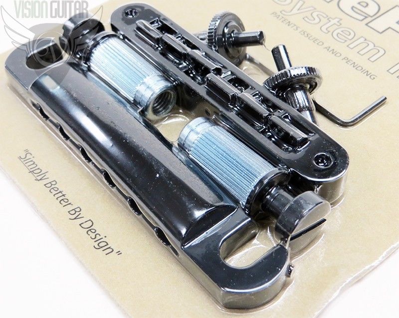 TonePros Nashville Complete Bridge & Tailpiece Set LPS02-B Black Finish