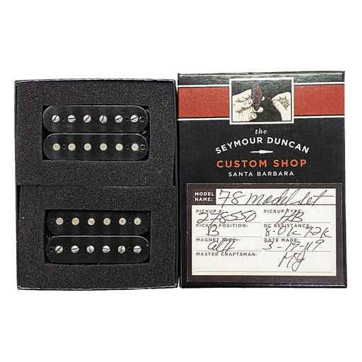 Seymour Duncan Custom Shop ’78 Model HB Humbucker Pickup Set Aged Black