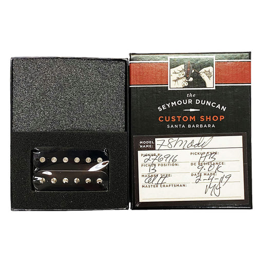 Seymour Duncan '78 Model Custom Shop 52mm TB Trembucker Pickup Black