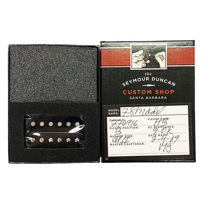 Seymour Duncan '78 Model Custom Shop 52mm TB Trembucker Pickup Black
