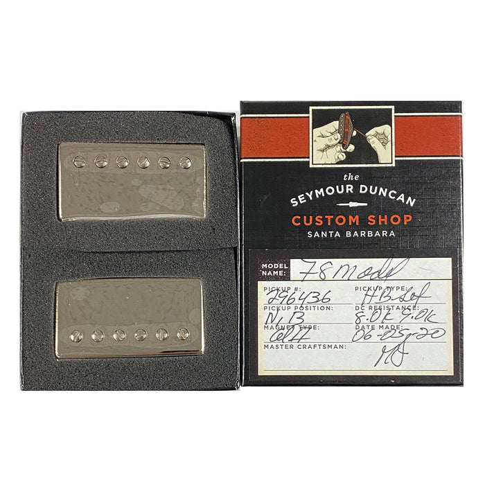 Seymour Duncan Custom Shop ’78 Model Humbucker Pickup Set Nickel