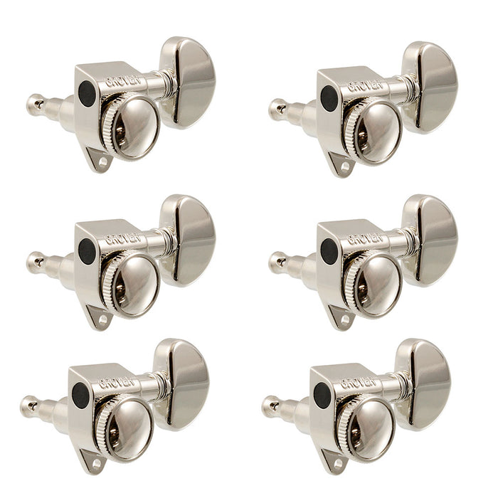 Grover Roto-Grip Rotomatics 502 Series Nickel Locking Tuners 3x3 TK-7935-001