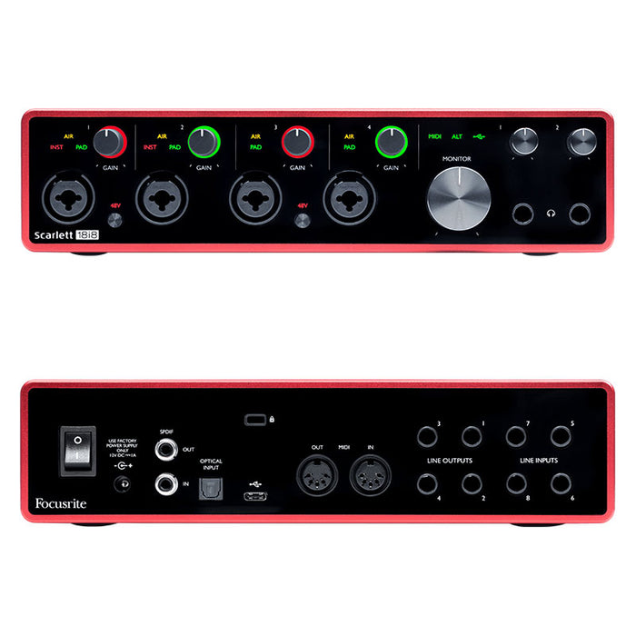 Focusrite Scarlett 18i8 3rd Generation USB Audio Interface