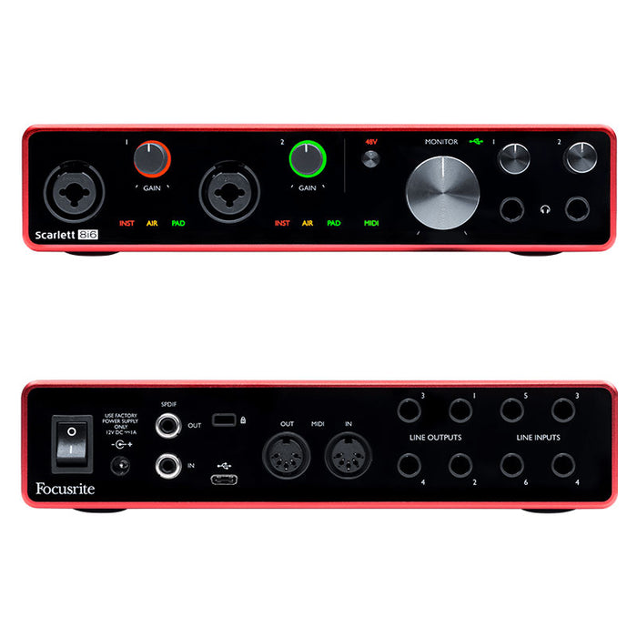 Focusrite Scarlett 8i6 3rd Generation USB Audio Interface