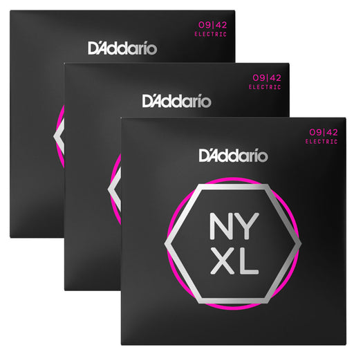 3 Sets! D'Addario NYXL 09-42 Super Light Set NYXL0942