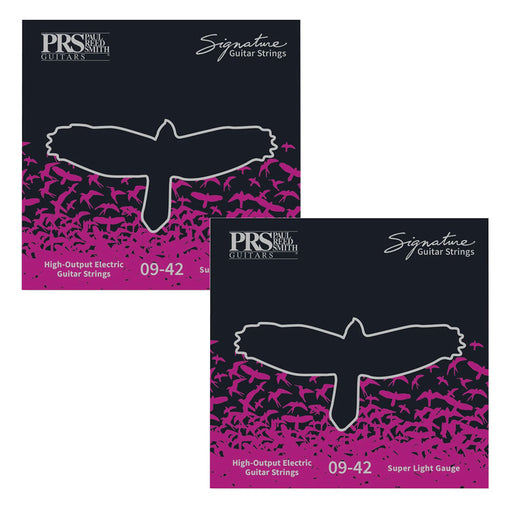 2 Sets! PRS Signature Regular Super Light Guitar Strings 09-42