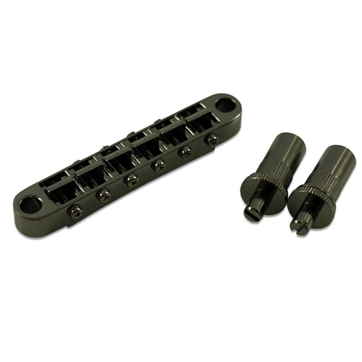 Gotoh Wide Tune-O-Matic Bridge With Large Posts Black GE103B-TB