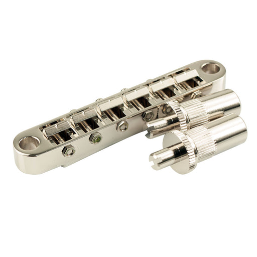 Gotoh Wide Tune-O-Matic Bridge With Large Posts Nickel GE103B-TN