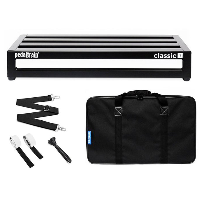 PedalTrain PT-CL1-SC CLASSIC 1 Pedalboard With Soft Case 22" x 12.5"