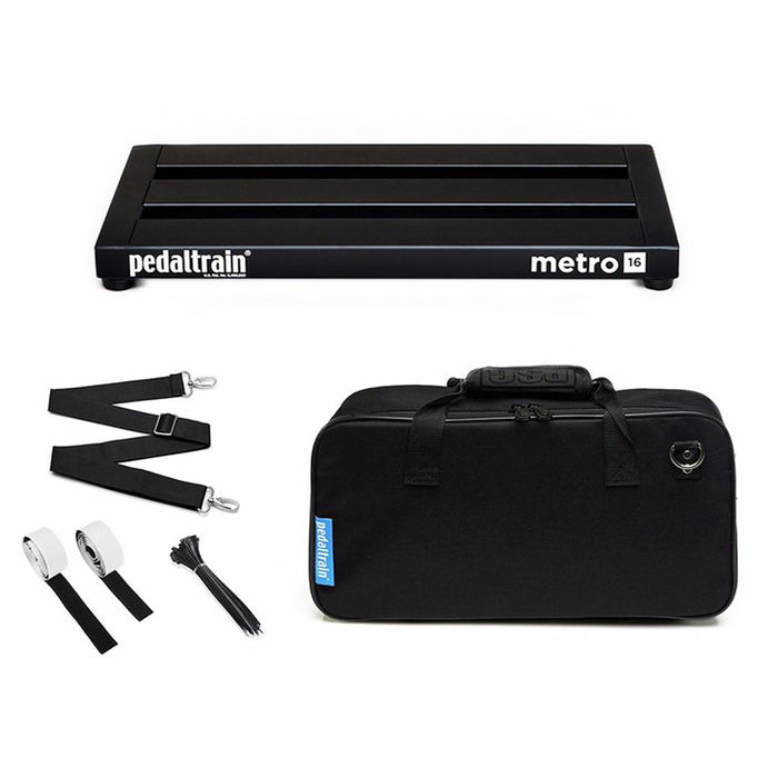 PedalTrain PT-M16-SC METRO 16 Pedalboard With Soft Case 16" x 8"