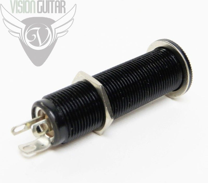 Switchcraft 152B Stereo Black TRS 1/4" Long Threaded Input Jack EP-0152-003