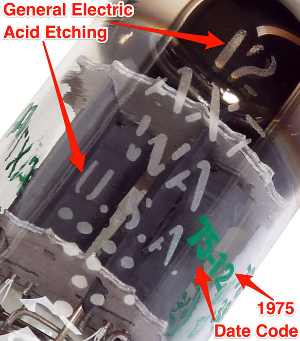 NOS JAN GE 12AX7 WA Vacuum Tube Tested Low Noise & Microphonics