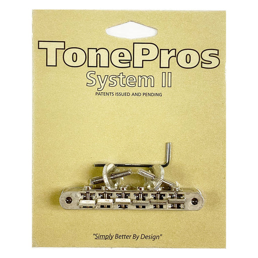 TonePros ABR1 Replacement Tune-O-Matic Bridge AVR2-AN Aged Nickel