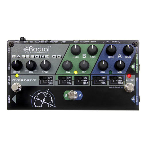Radial Engineering Tonebone Bassbone OD Bass Preamp & Overdrive