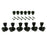 Kluson 3+3 Locking Revolution G-Mount Tuning Machines Black KRGLNC-3-B