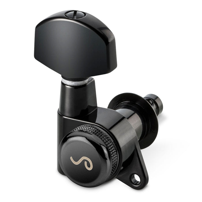 Schaller M6 135 3+3 Locking Tuners 18:1 Ratio Black Chrome 10020423.02.52