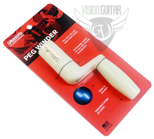 D'Addario PW-TTPW-01 Turbotune Peg Winder Glows In The Dark
