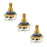 CTS True 250k Audio Taper Potentiometers 10% Tolerence Matched Set (3) Strat