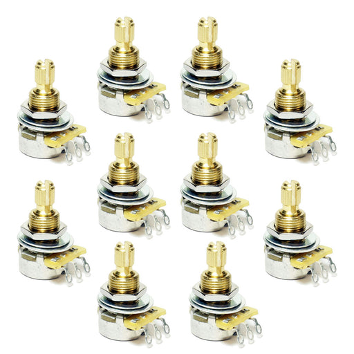 (10) Count Bulk CTS 250k Audio Mini Potentiometers Volume Pots