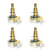 CTS 1% Matched Set of 4 True 500k Long Shaft 10% Tolerance Audio Taper Potentiometer